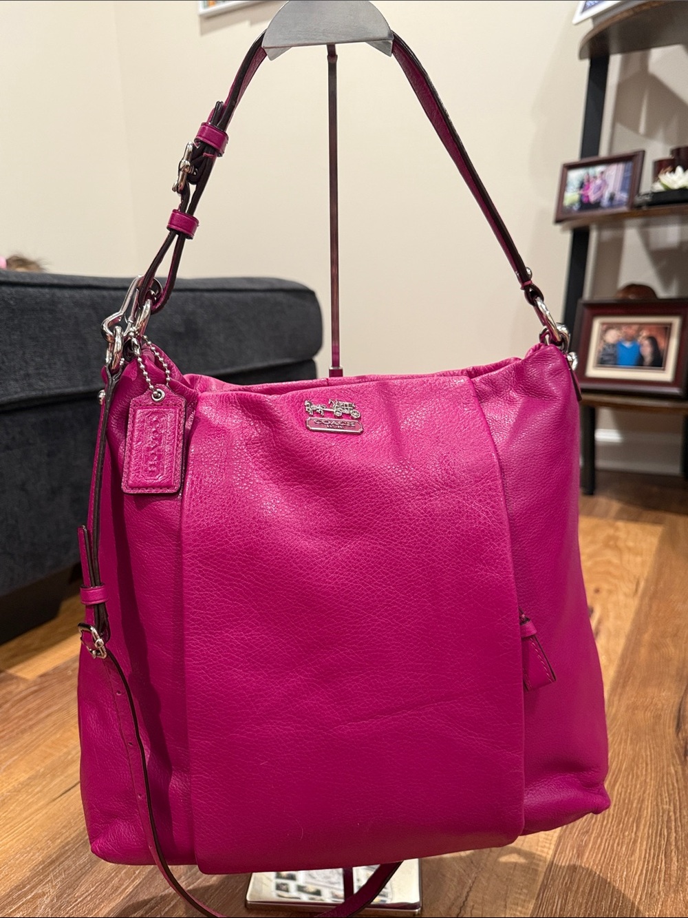 Coach Madison Isabelle Magenta Leather Shoulder/Crossbody Bag (#21224)(EUC)